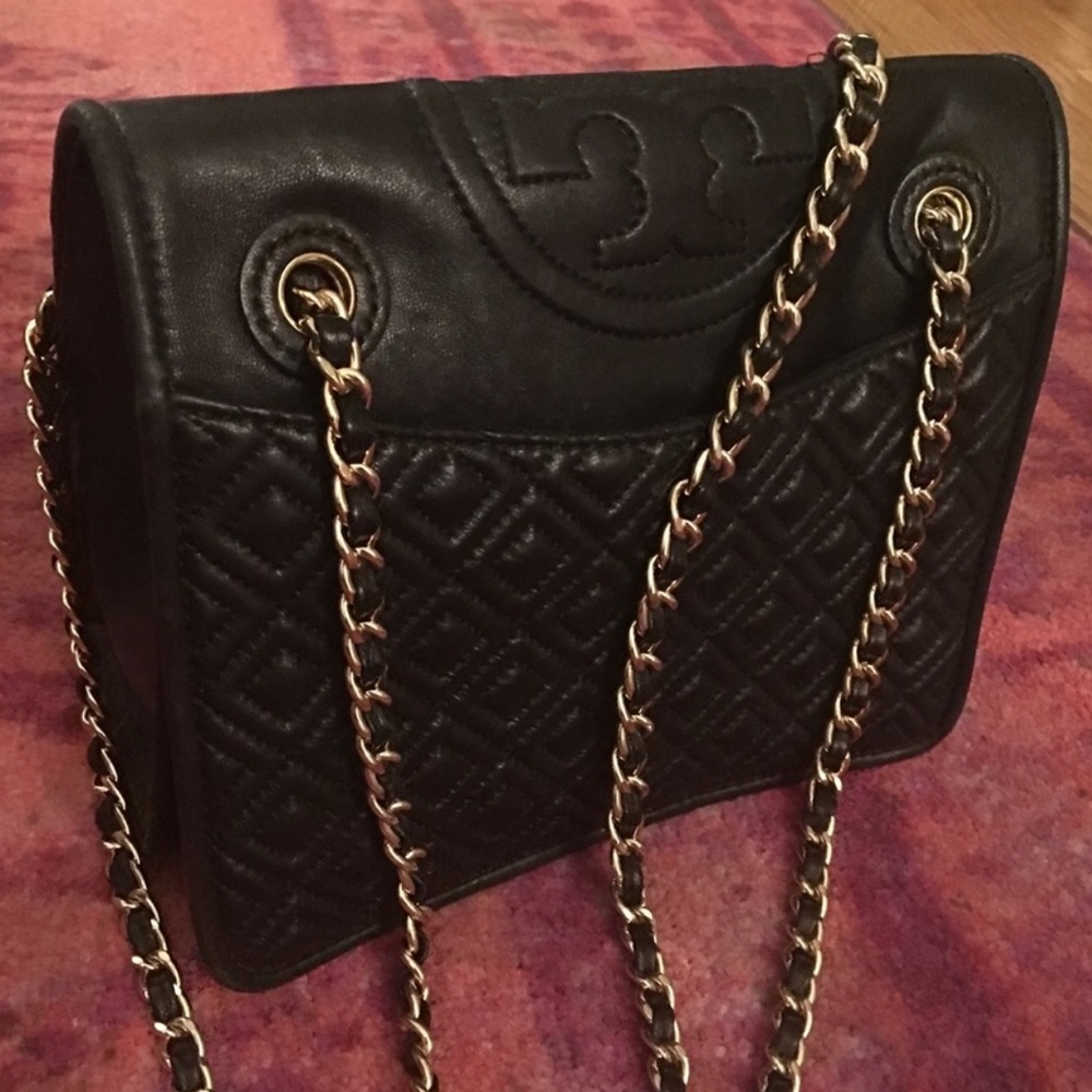 Tory Burch Fleming Crossbody - Black
